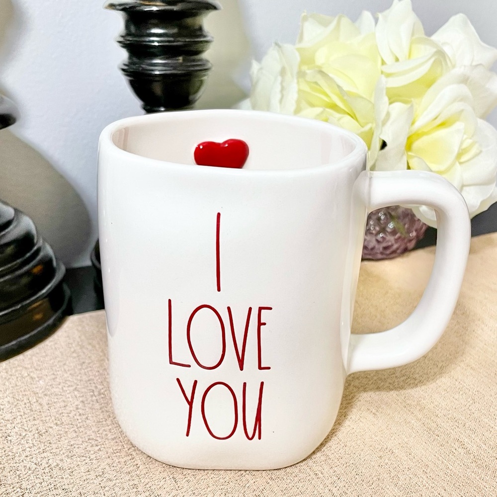 NEW Rae Dunn I LOVE YOU Ceramic Mug - Picture 3 of 4